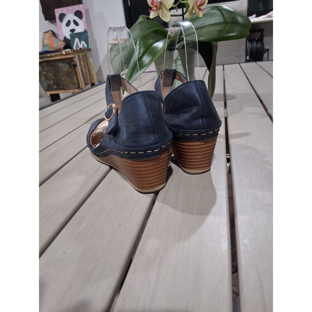 B Comfort Womens Wedge Sandals; Open Toe EU 40 Appr 9US SB6 - Picture 3 of 10
